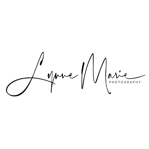 Black background with cursive text that says 'Lynne Marie.'