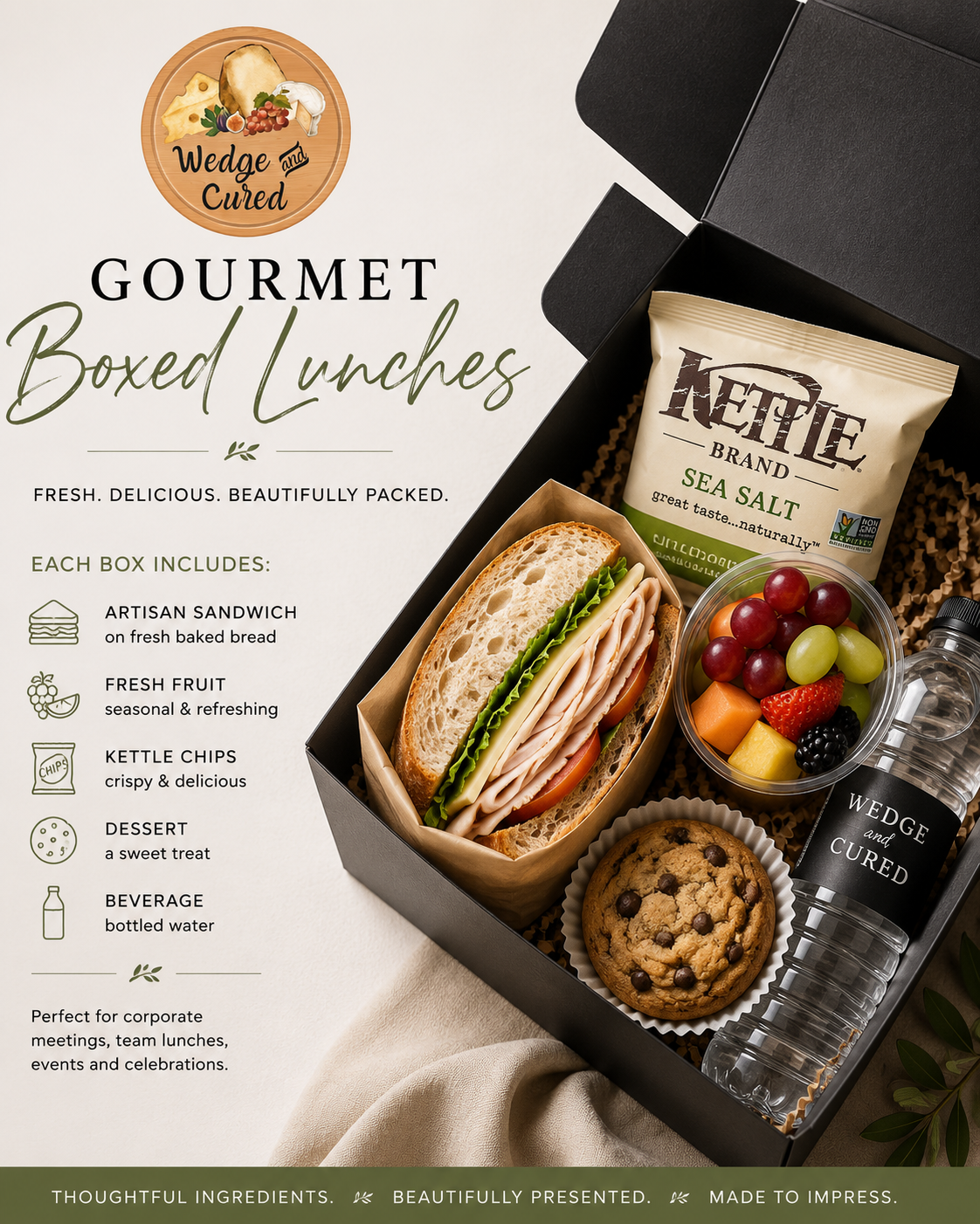 Gourmet Boxed Lunch Catering