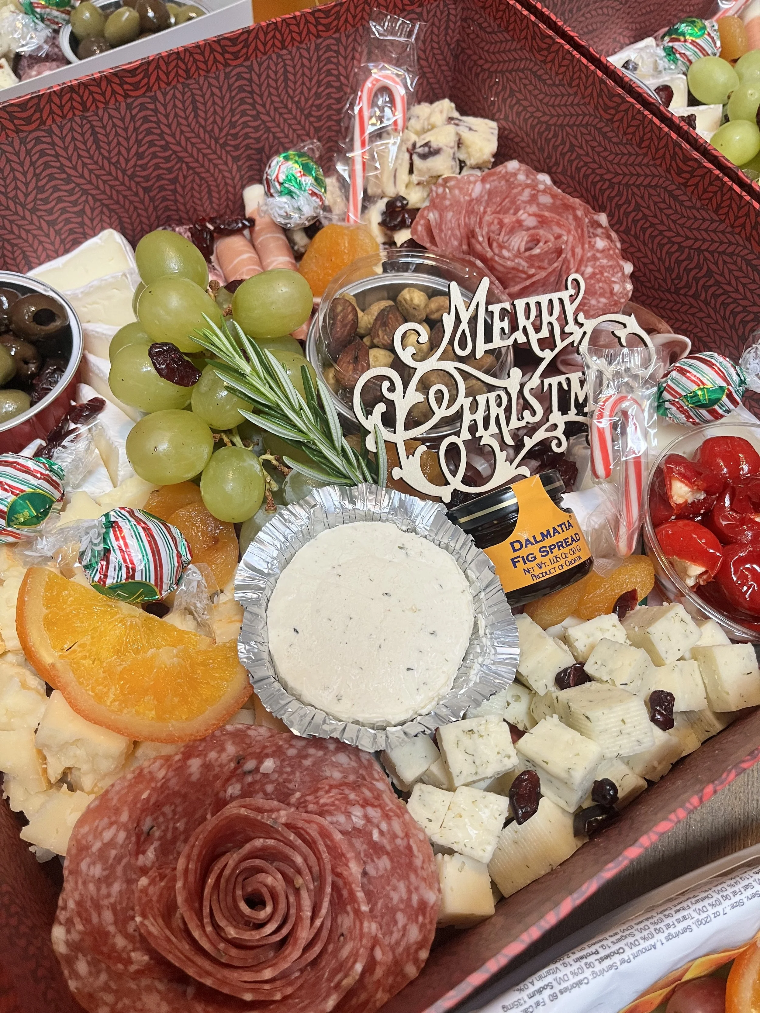 Small Holiday Charcuterie Box, serves 4-6