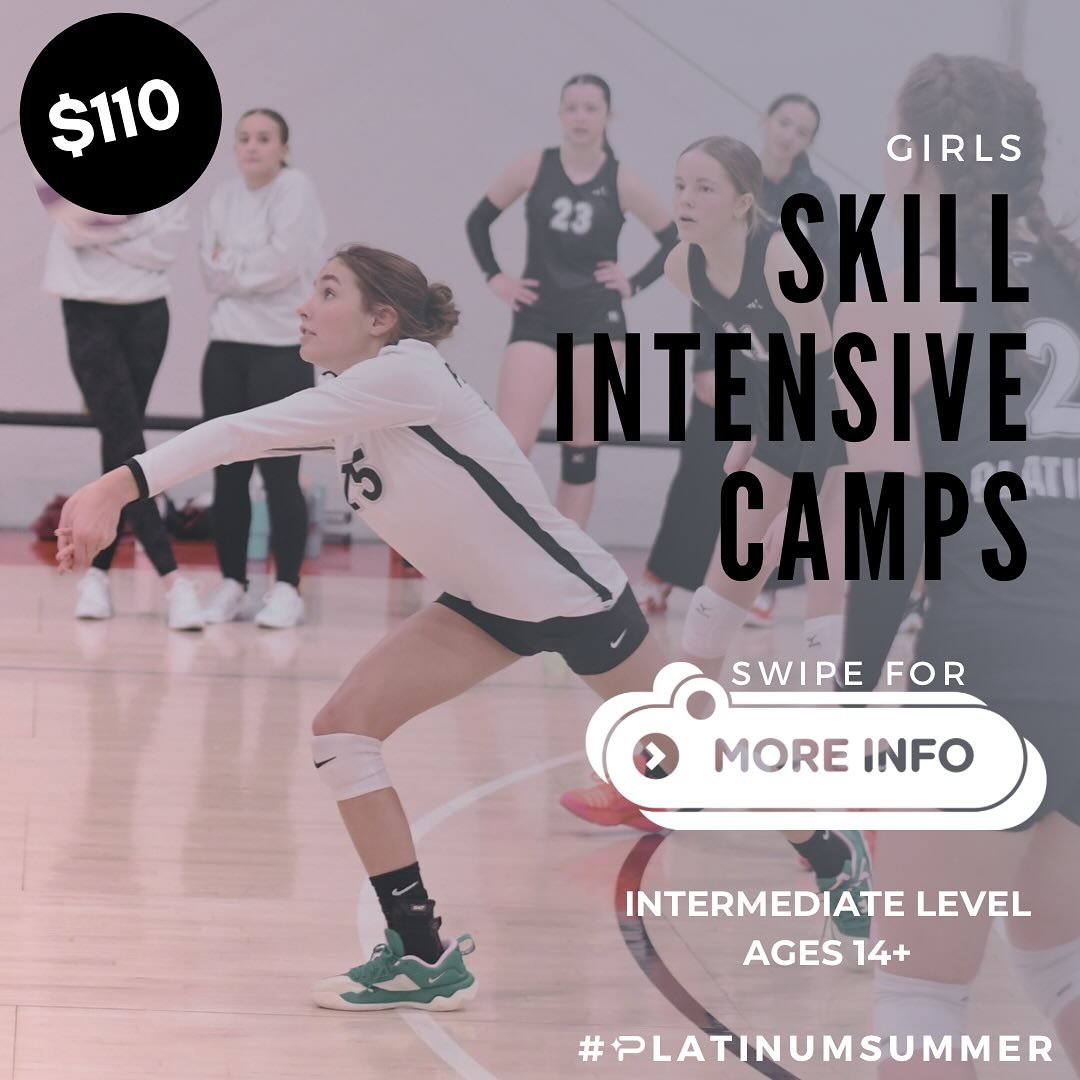 Excited for PLATINUM GIRLS SKILL INTENSIVE CAMPS this summer! 🏐

Emphasizing proper technique while also giving athletes many opportunities for implicit learning in different game-like scenarios to boost their volleyball IQ.

Girls Skills Intensive 
