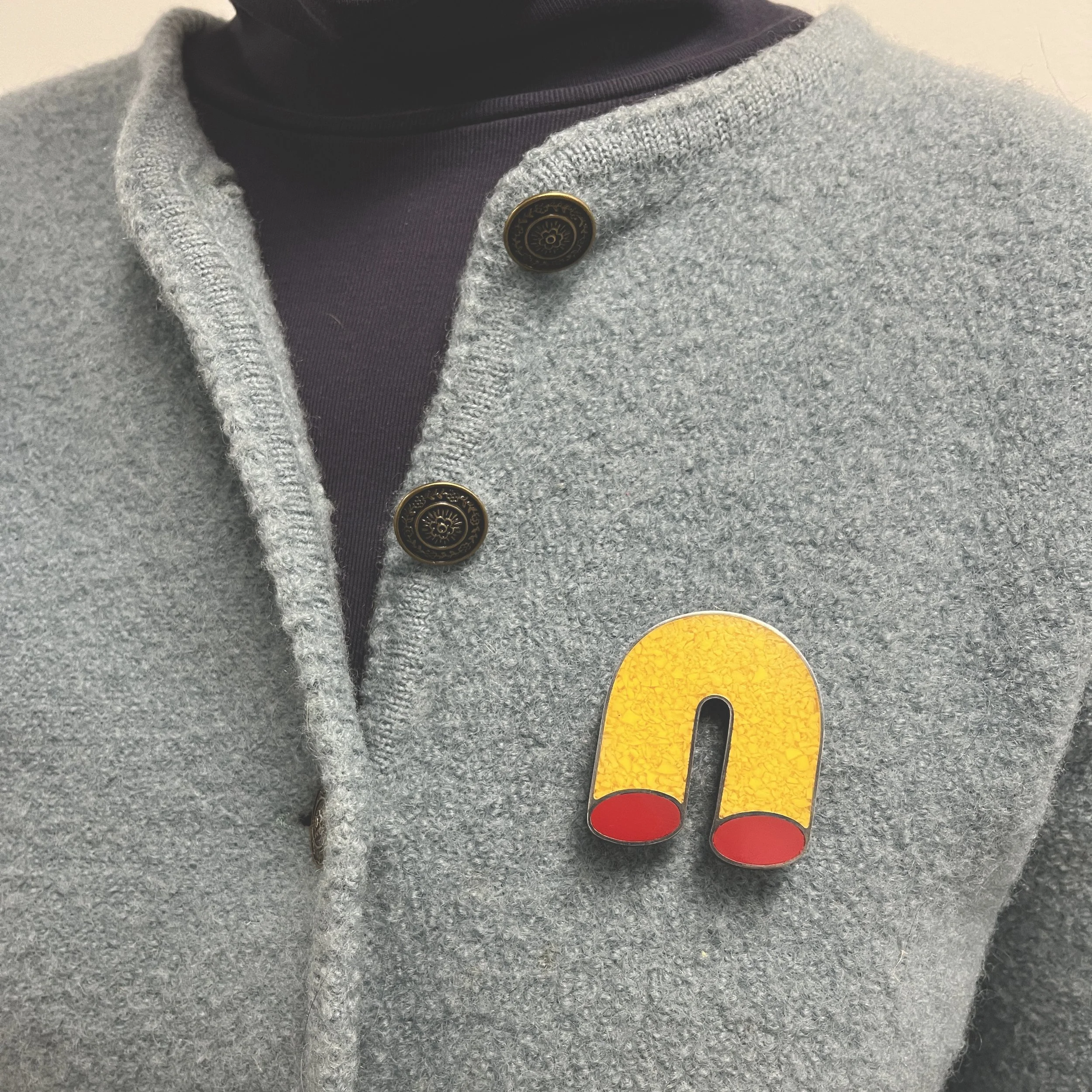 Erica Bello's French Fries and Ketchup Brooch