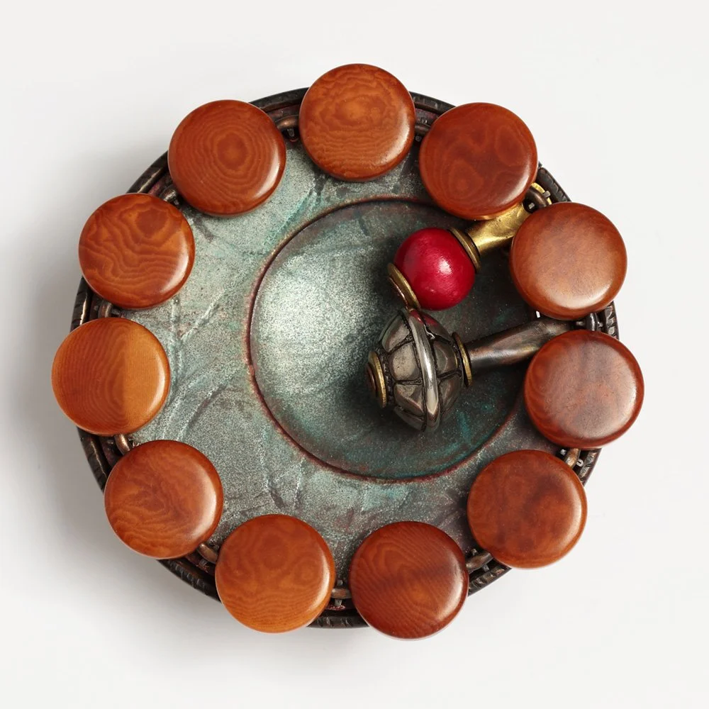 Deb Lozier's Circle with 2 Lovers Brooch