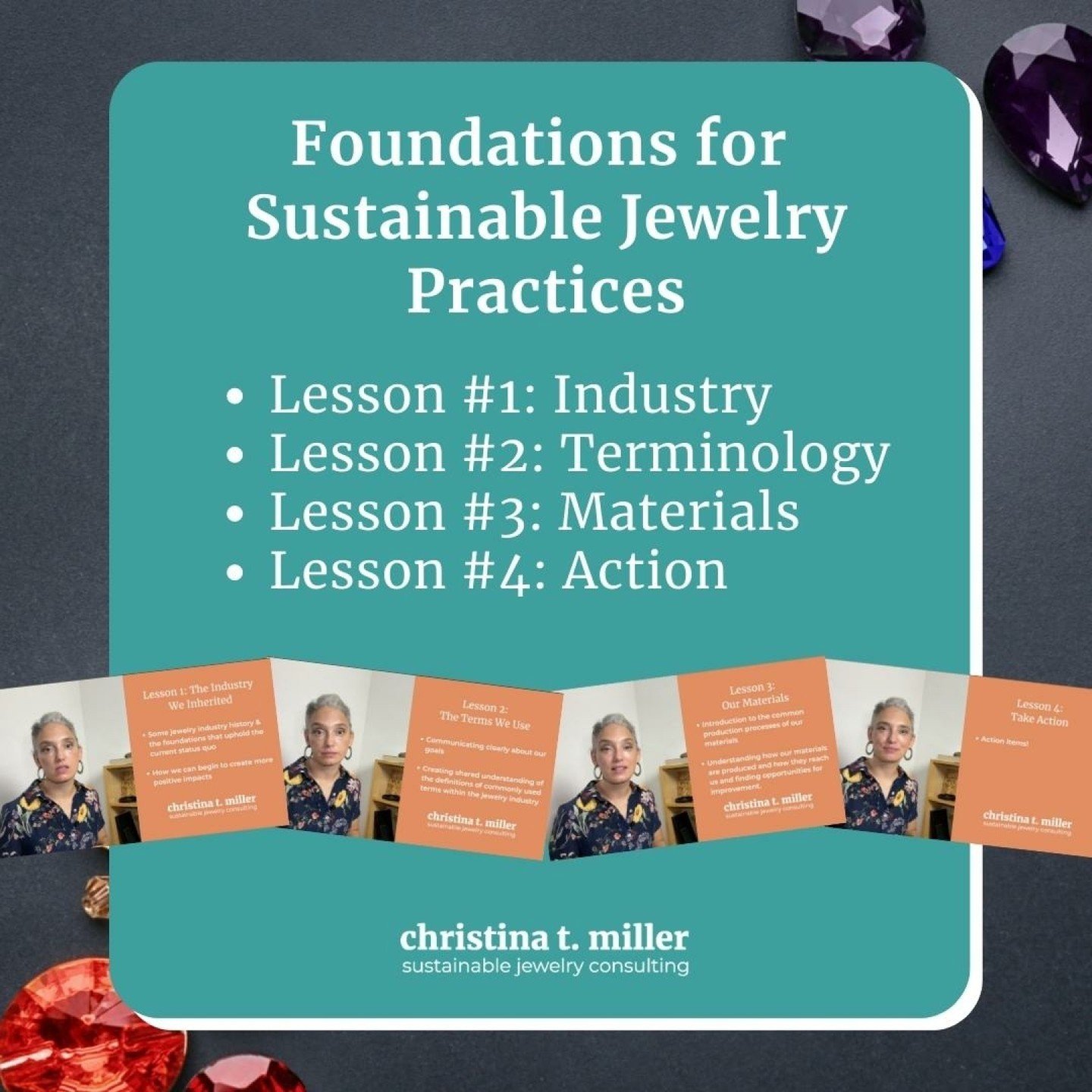 Exciting news! 💬 Enrollment is currently OPEN for @christinatmiller's online course, Foundations For Sustainable Jewelry Practices!

You can levate your craft with ethical sourcing and industry know-how, tailored for jewelers 🛠️✨

No matter your ex