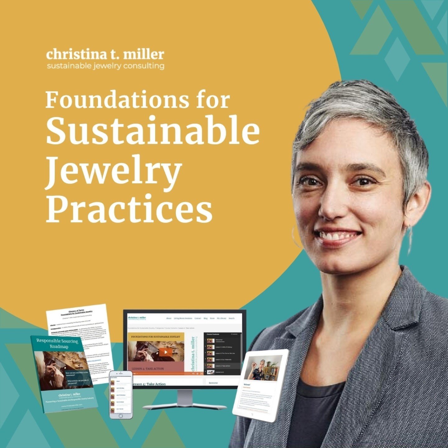 Today is the LAST DAY to enroll in the Foundations for Sustainable Jewelry Practices course from @christinatmiller! 🚨

This virtual course is designed for jewelry industry professionals, business owners and staff, students, artists, hobbyists - anyo