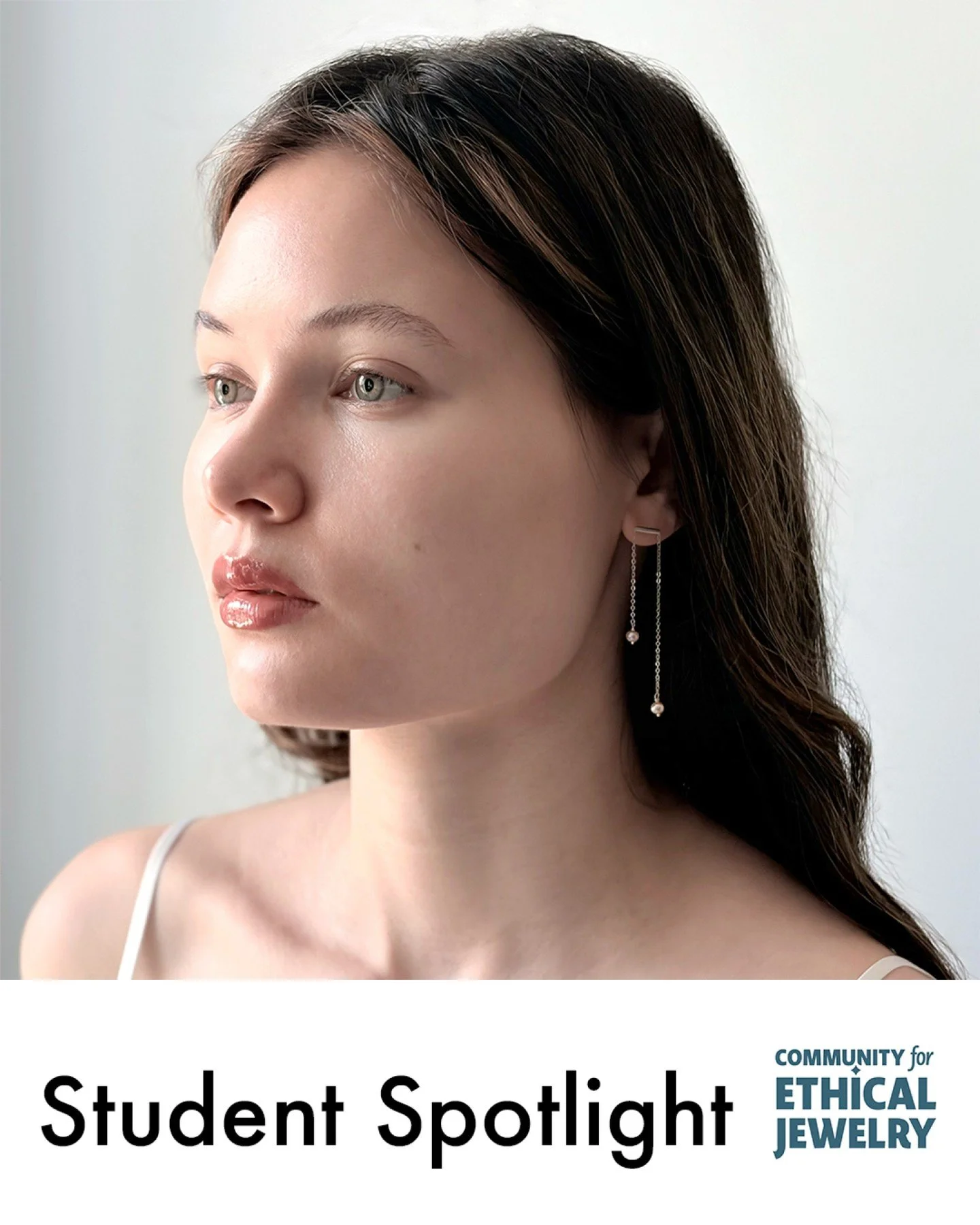 💡CEJ STUDENT SPOTLIGHT 2026💡Join us in welcoming our Community for Ethical Jewelry's NEW Student Members from 2026! 

📸Featured Image:

Ava Romero
Brooklyn Metal Works
New York, New York, USA

Gemini Earrings
Earrings
Sterling silver, pink pearl
6