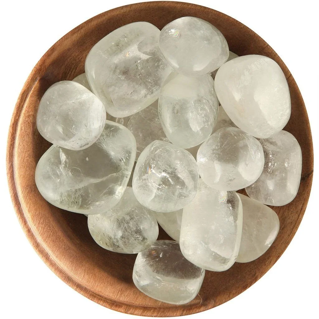 White apophyllite crystals.
