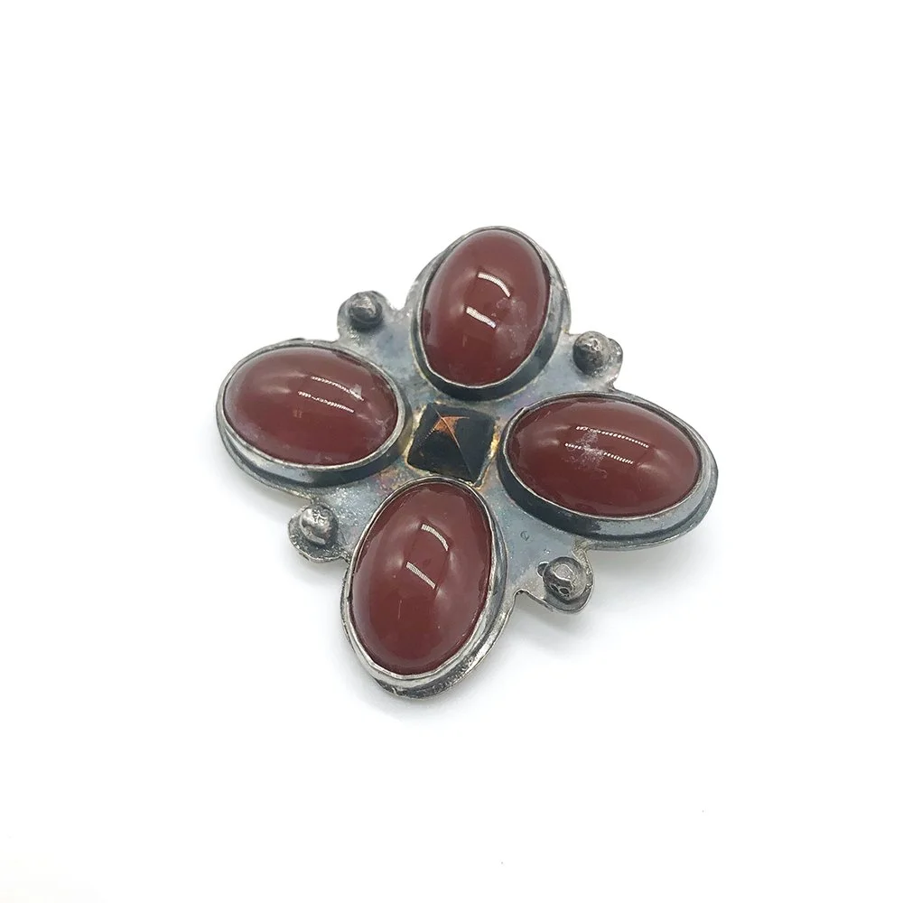 Tim McCreight's Silver and Carnelian Brooch
