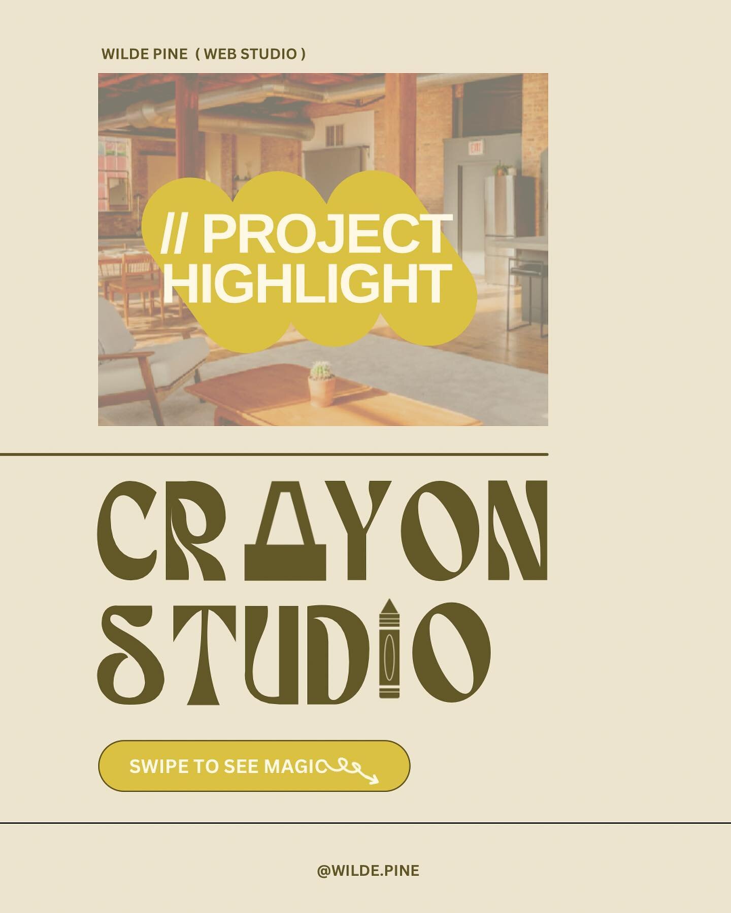 We did the website development for Crayon Studio! It&rsquo;s run by creatives who had a vision and with the help of our team, brought it to life for them! 

Let us help you create a one of a kind experience for your clients and something you are beyo