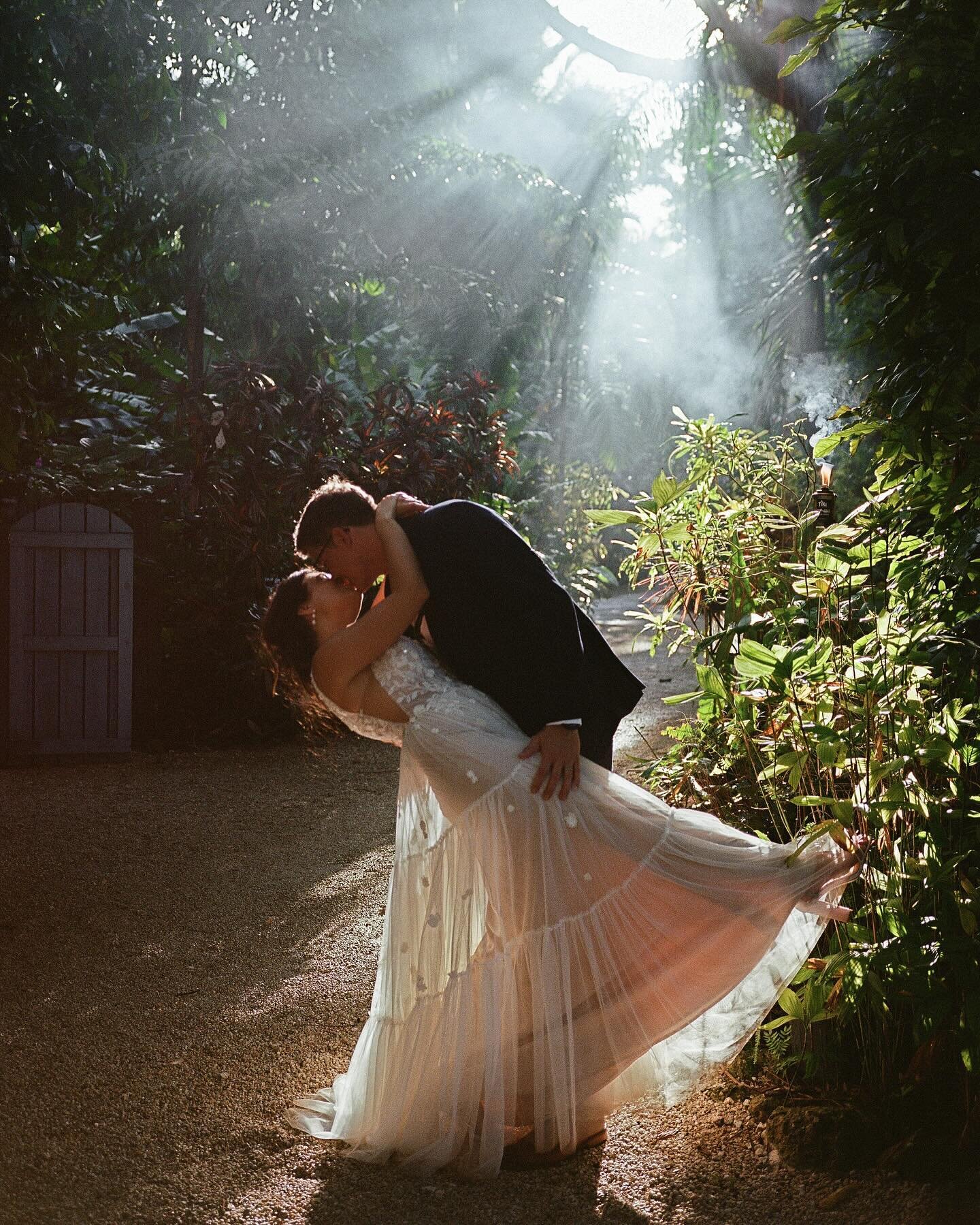 Sloane and Johnny dancing in the magical light ✨ on film