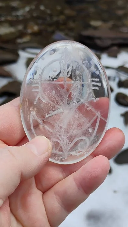 Celestial growth on Quartz
