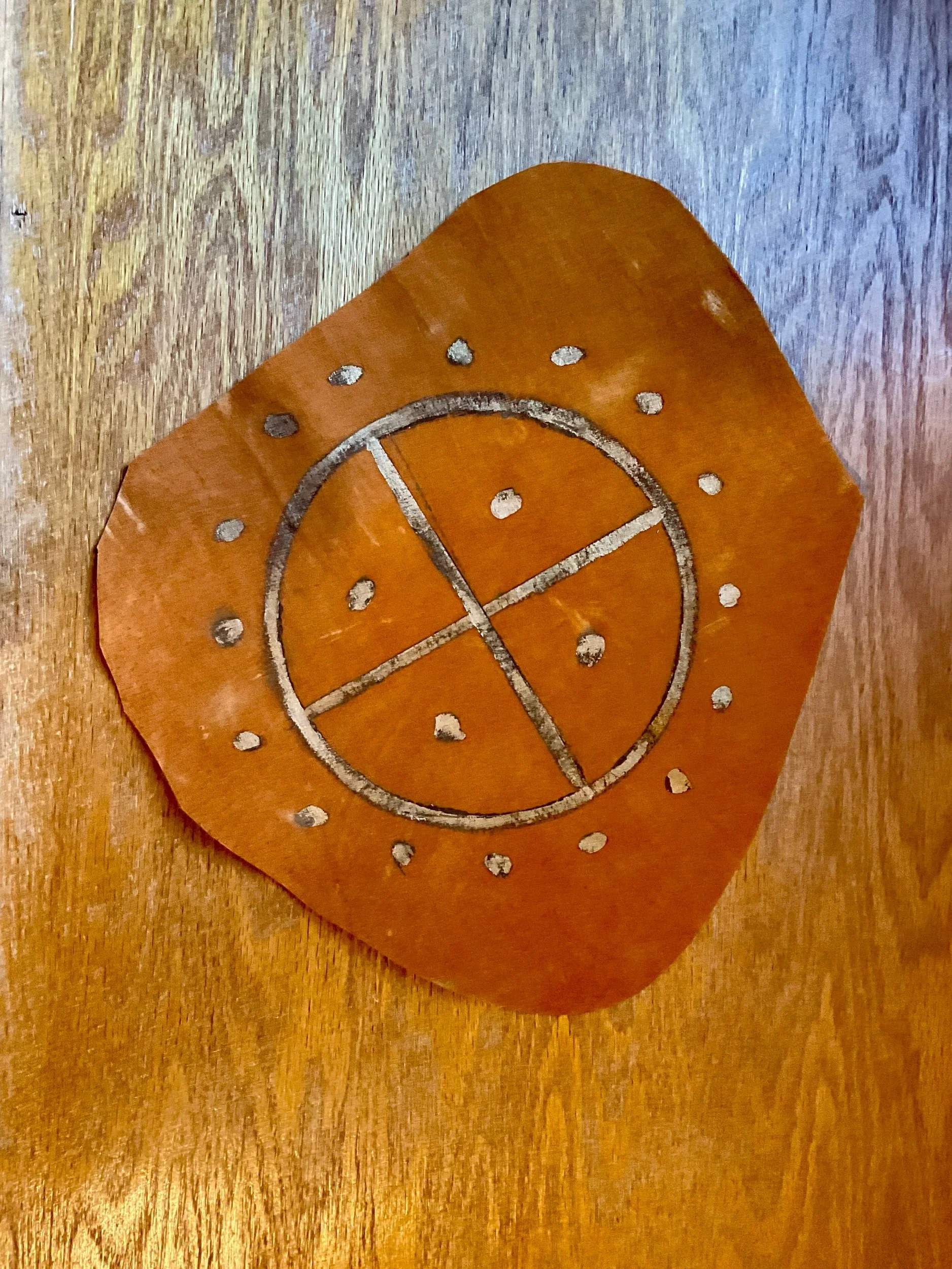 Sunwheel, split suede