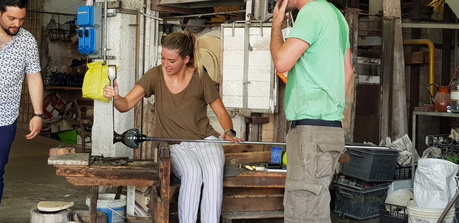 Glassblowing in Murano, Italy