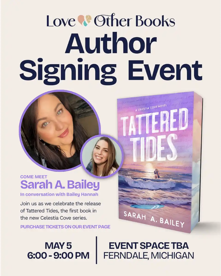 Sarah A Bailey - Love & Other Books signing