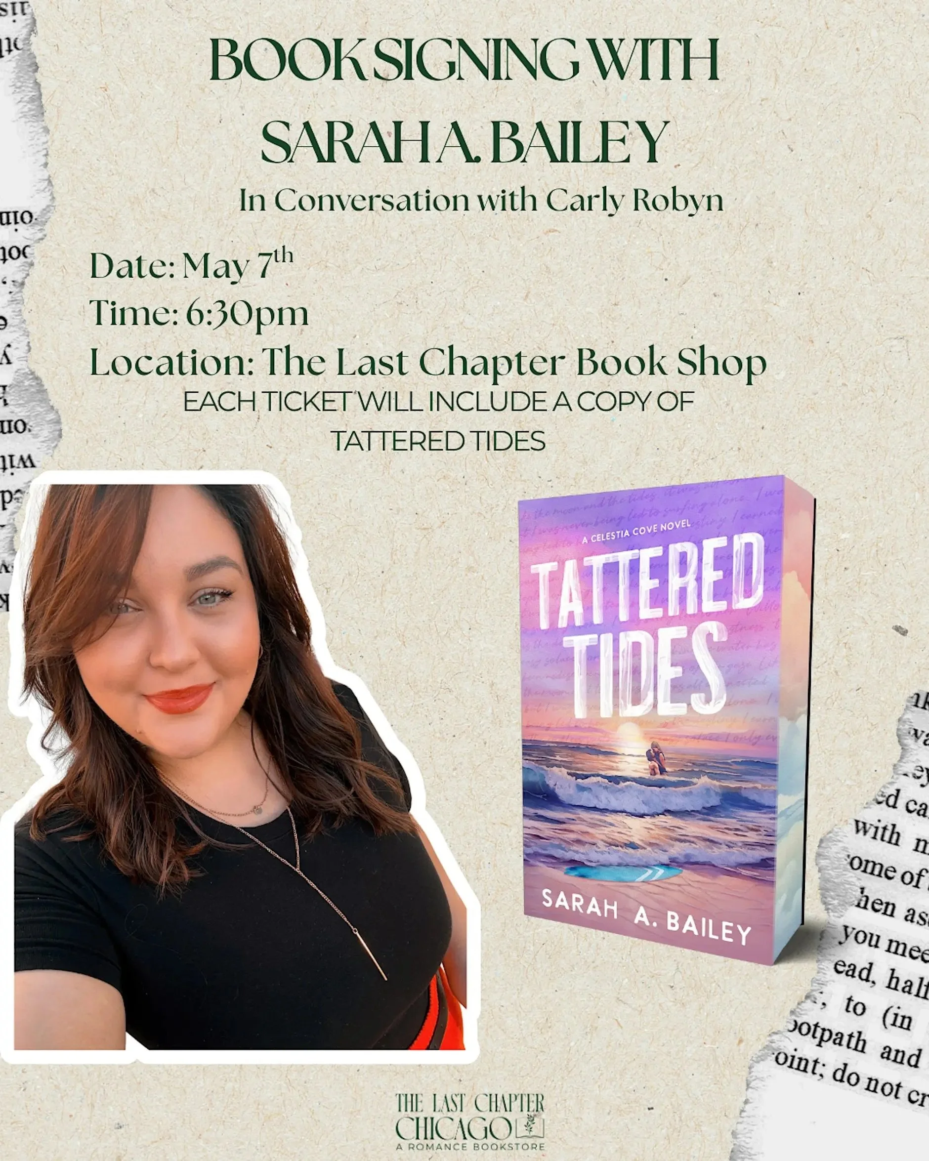 Sarah A Bailey - The Last Chapter Signing