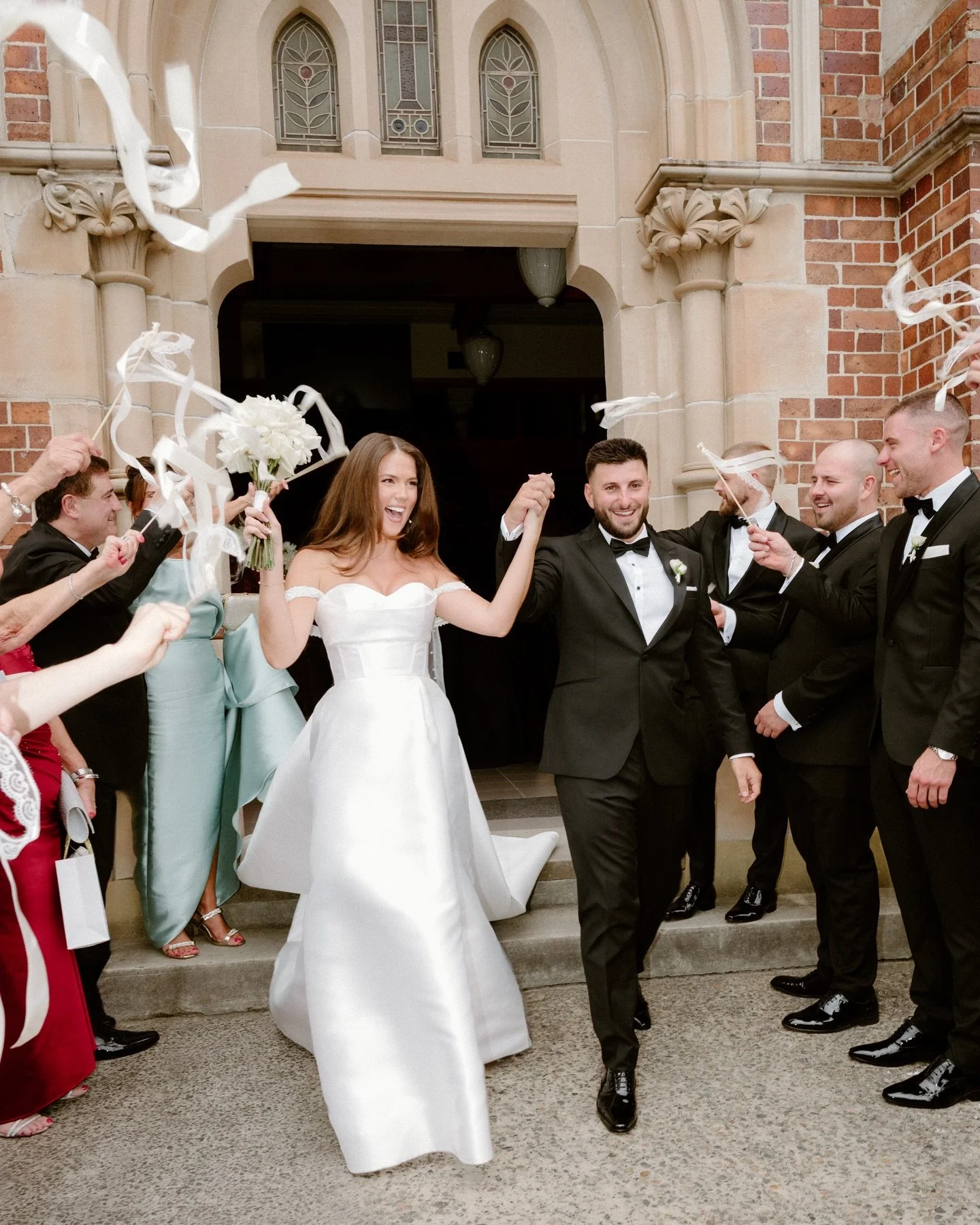 Introducing Mr + Mrs Fenech ✨

Sam dressed by @janehillbridal @lovemariebridalboutique 
Aaron dressed by @ricojordan_ 
Photography @for_modernromantics 
Videography @timothyblacketerfilms 
Florals @floralsbylibby 
Makeup @alyssaadoncellomua_bridal 
H