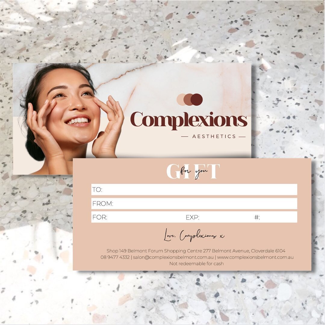 The perfect gift to spoil the ones you love - a luxurious experience at Complexions! ✨

A fresh batch of our vouchers have just arrived ready to make the perfect #giftgoals 🎁

Whether your special someone is after an advanced skin treatment, clinica
