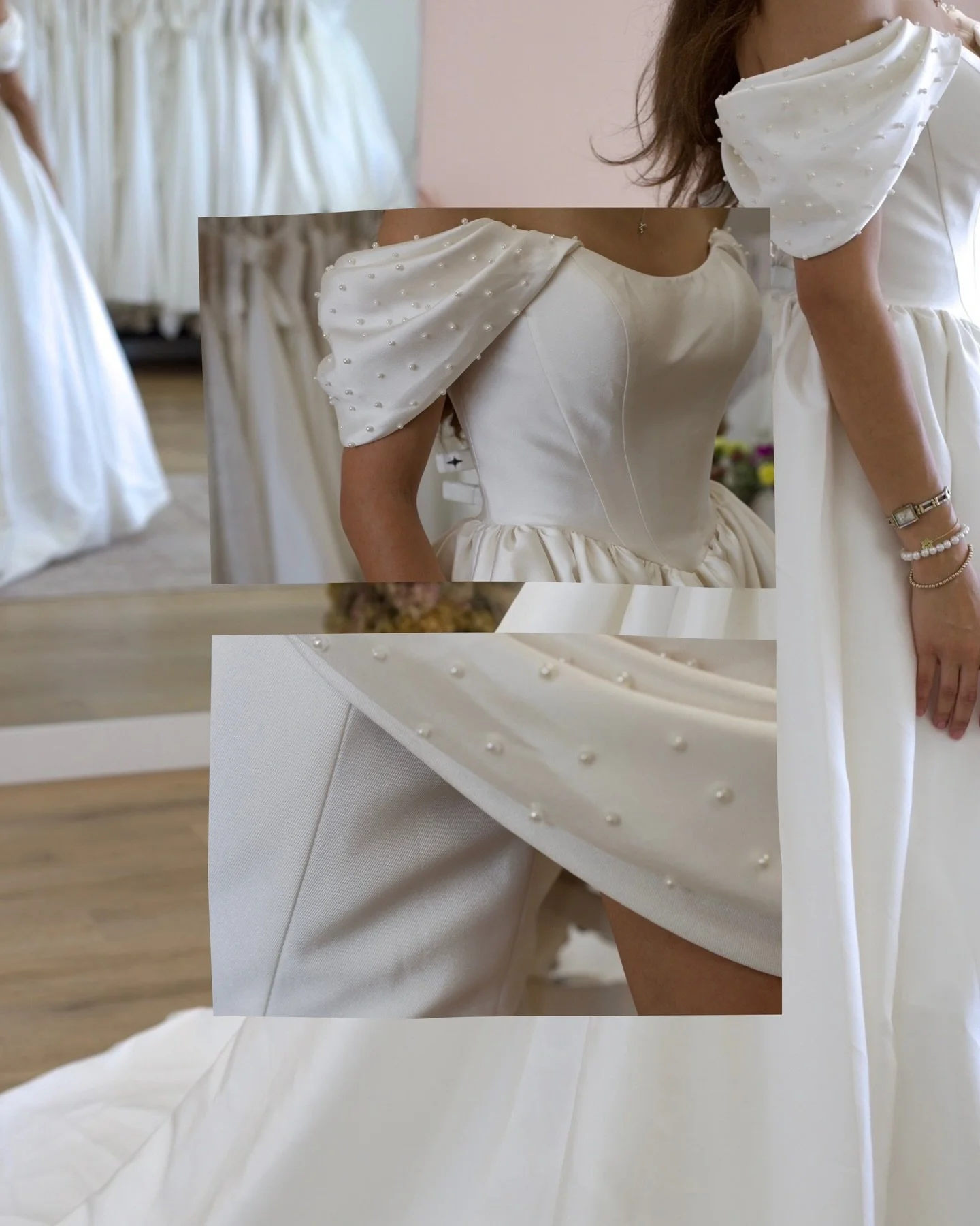 intimate details of one of our newest arrivals

a ballgown dressed in pearls with off the shoulder sleeves that detach so you could have the best of both worlds 😍🕊️

book your bridal appointment today at the link in our bio

&bull;
&bull;
&bull;

b