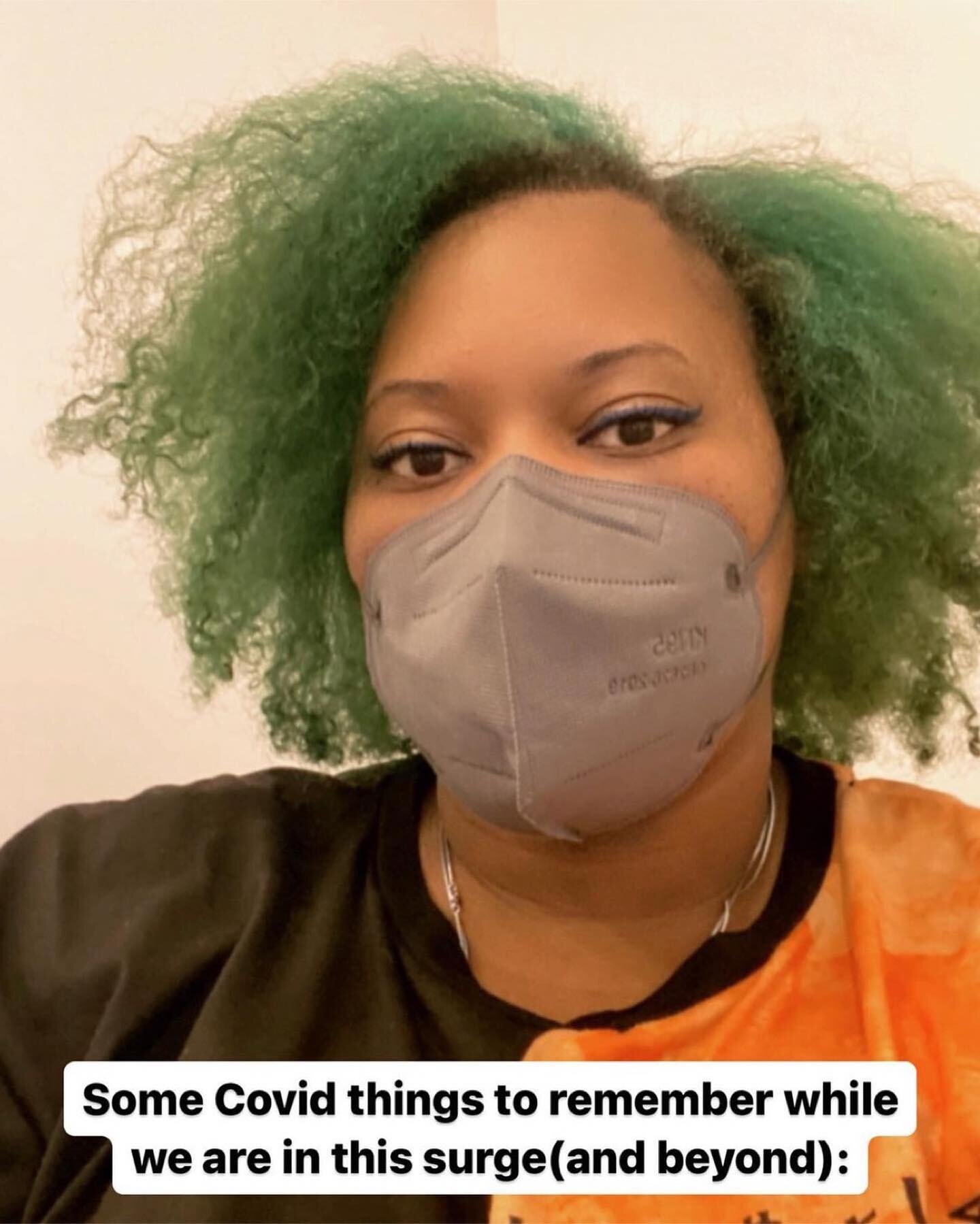 Repost, thank you for your work @shishi.rose 
This is information that everyone needs to have. 

Some Covid things to remember while we are in this surge(and beyond): 👉🏾 Scroll

1. If you get sick and you test and it comes up negative you can not s