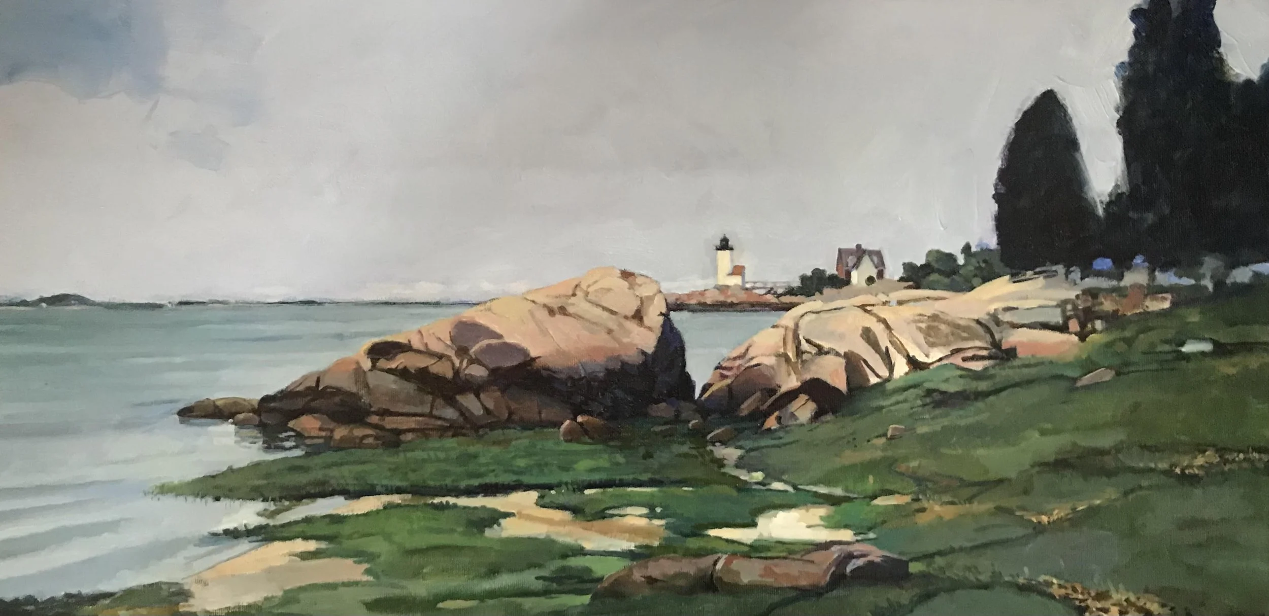 Annisquam Light on a Gray Day
12"x24", $900