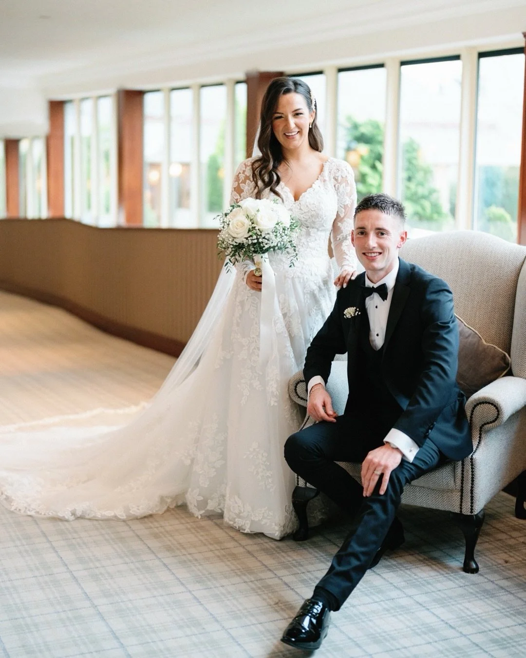 Come rain or come shine, Kathleen &amp; Paul had the best craic at their gorgeous @harveyspoint wedding. Not even Storm Amy could dampen their day. 

From keeping up with their adventures online - lambing season, trips across the country and of cours