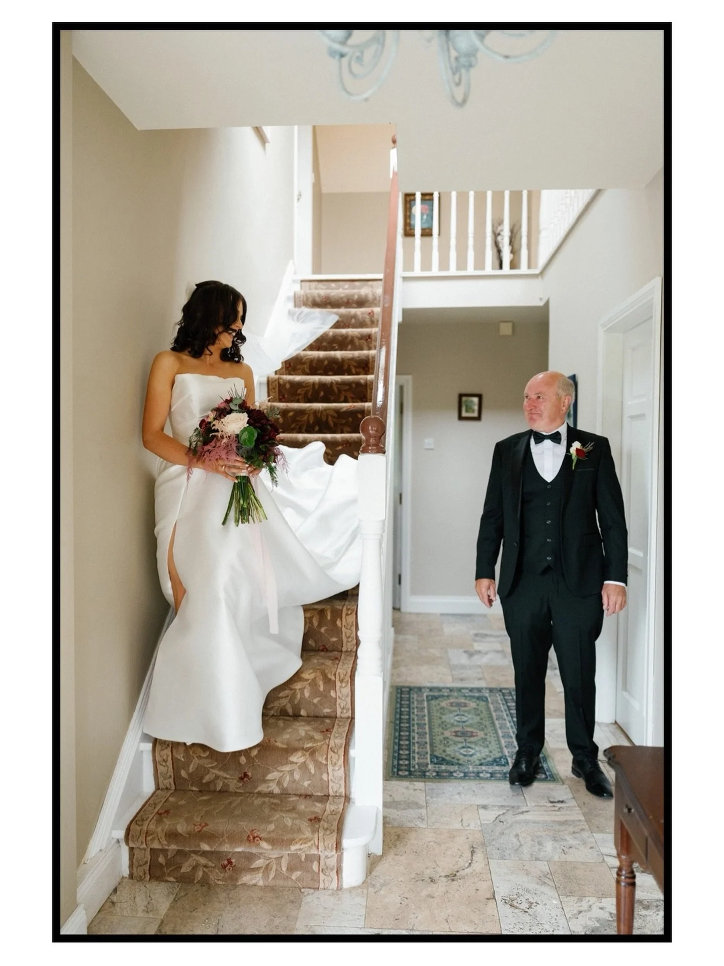 A first look with a parent hits a little differently. 

It doesn&rsquo;t have to be a big, staged moment either. I had just mentioned that Anna would be coming down the stairs soon, and that if her dad wanted, she&rsquo;d love for him to see her befo