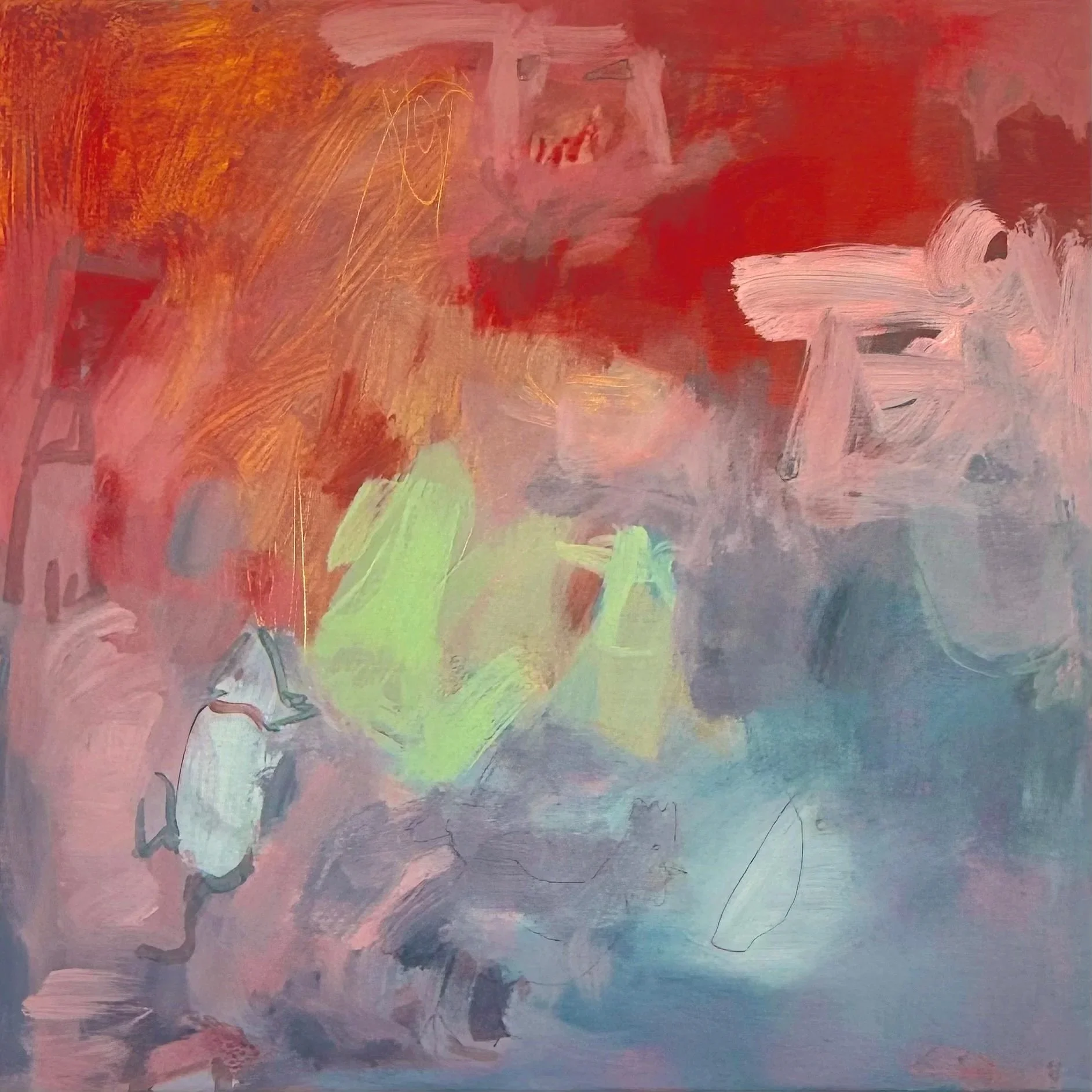 Sharing The Hay
40cm x 40cm
2026 original acrylic on canvas
Contact me by email
Price 420euro