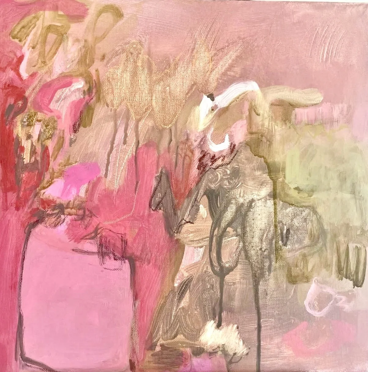 Mayhem on the promenade.
40cm x 40cm.
2025 original acrylic on canvas.
Contact me by email. 
Price 420euro