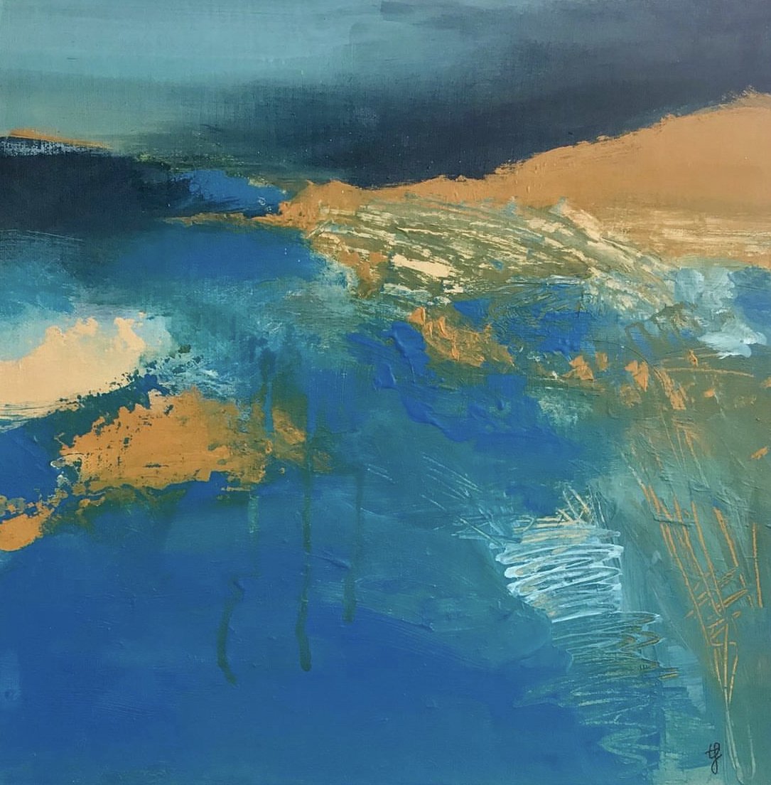Original acrylic on canvas "On The Way". 30cm x 30cm framed. Contact me by email. Price 450euro