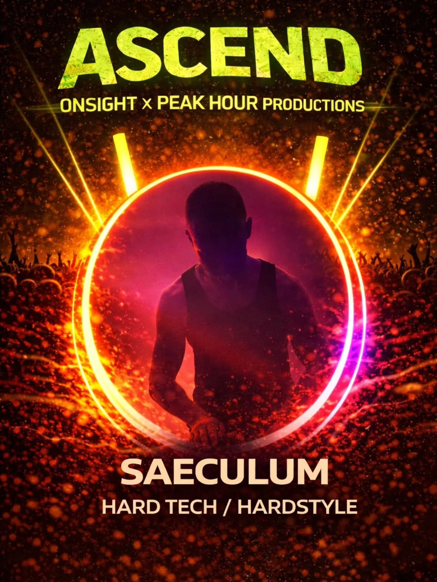ASCEND brings you @saeculum_music with @peakhourproductions 🥵

"I go by saeculum and I've been setting bangers for a couple of years.

I love spinning tracks with a wide range of textures and sounds that keeps you on your toes, weaving noise &a