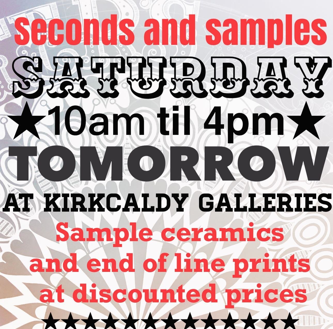 🎄💫We are bring lots of extra bits and pieces in tomorrow from backs of shelves and print drawers👏🏼 @kirkcaldy_galleries 
#limitededitionprints #sampleceramics #endoflineprints #greatprices 
⭐️⭐️⭐️⭐️⭐️⭐️⭐️⭐️⭐️⭐️⭐️⭐️