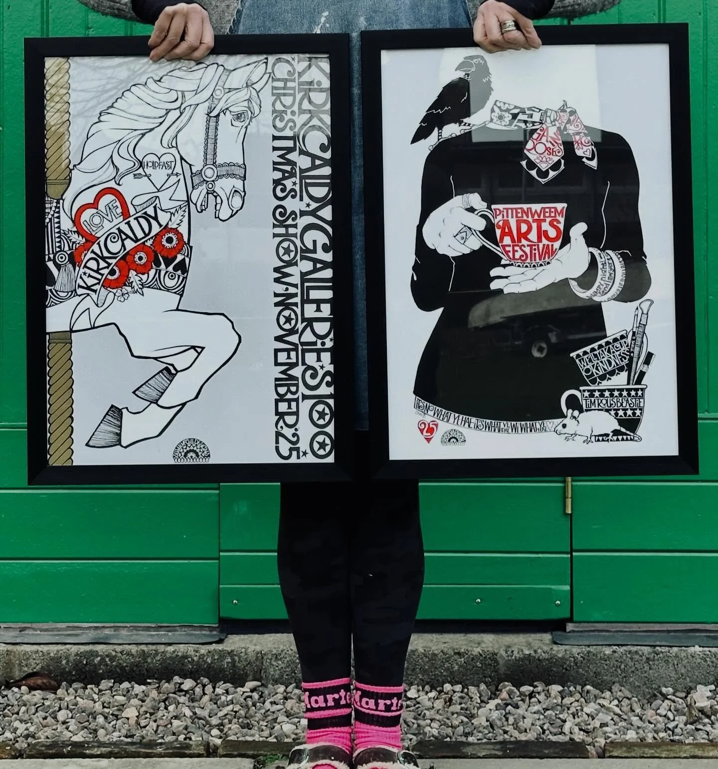 💚Free P&amp;P💚
Free postage and packaging still available on our website until Sunday! 
All unframed posters are &pound;10 and all proceeds of the first 100 Kirkcaldy posters are going to #KirkcaldyFoodbank this year❤️ 
 💫⭐️🙏🏼&hearts;️THE ART OF