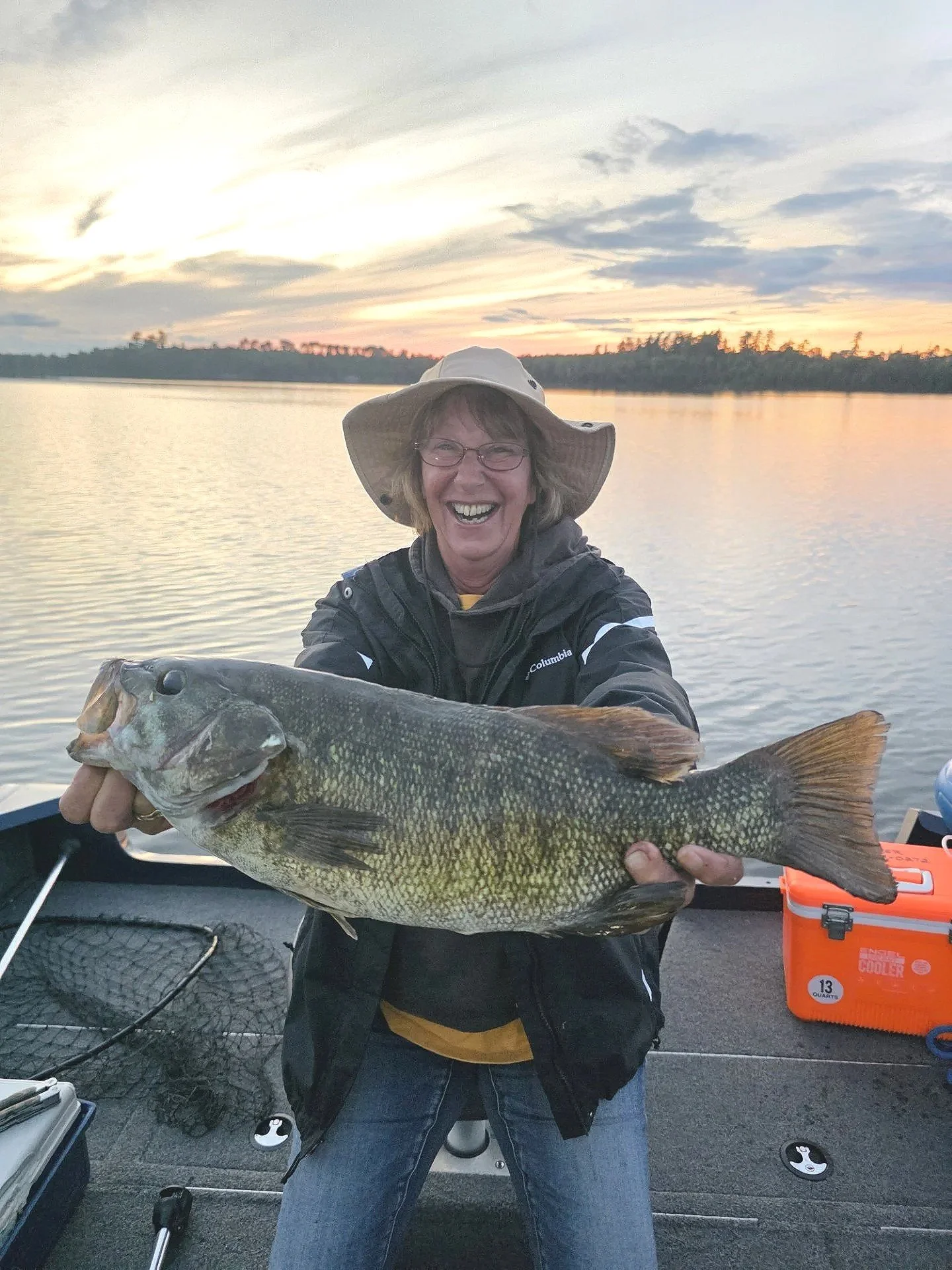 Nice bass caught at Raven Lake Lodge 2026