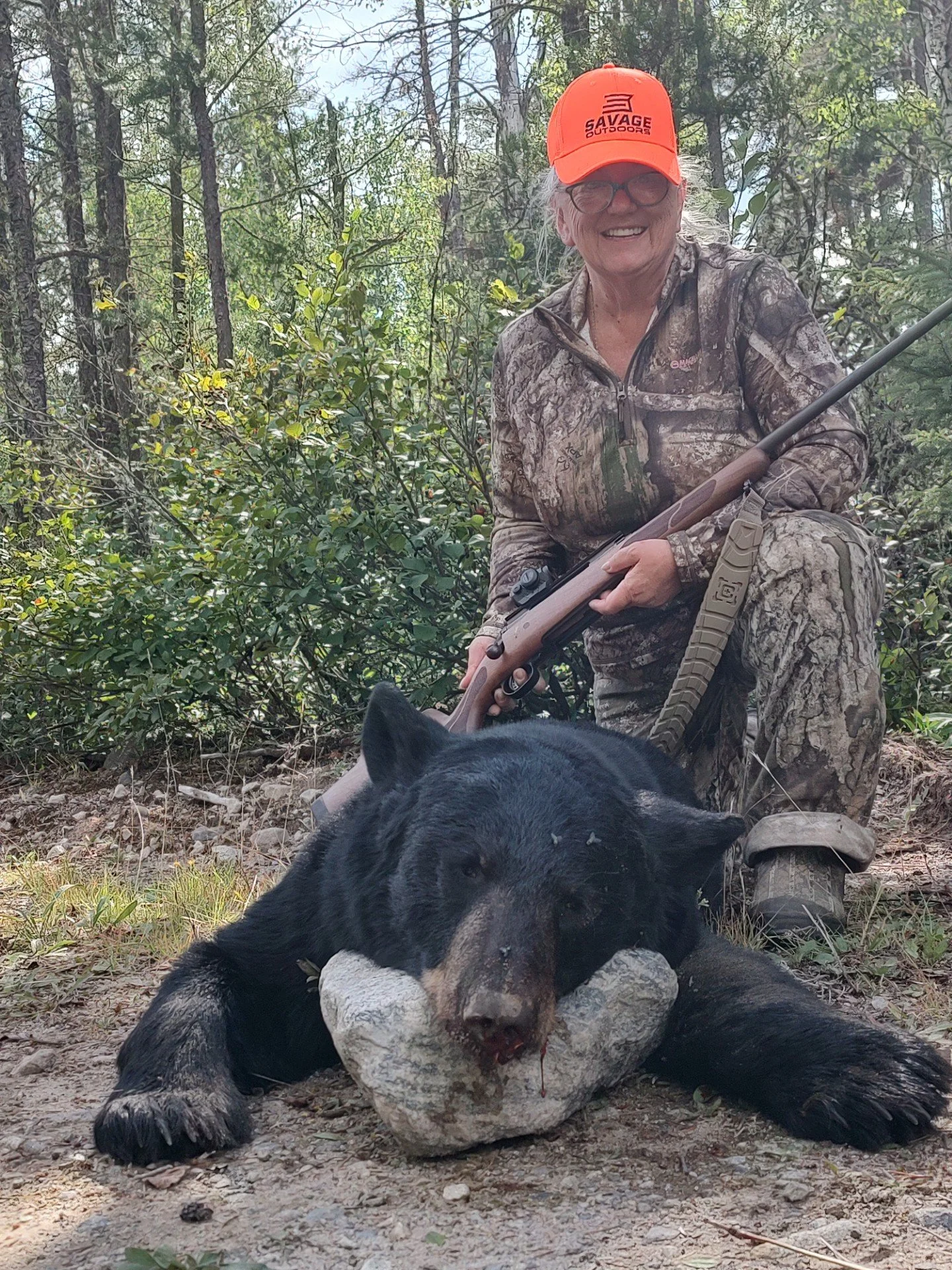 Vickie's bear was 5lbs heavier than her husbands, lol   Raven 2026