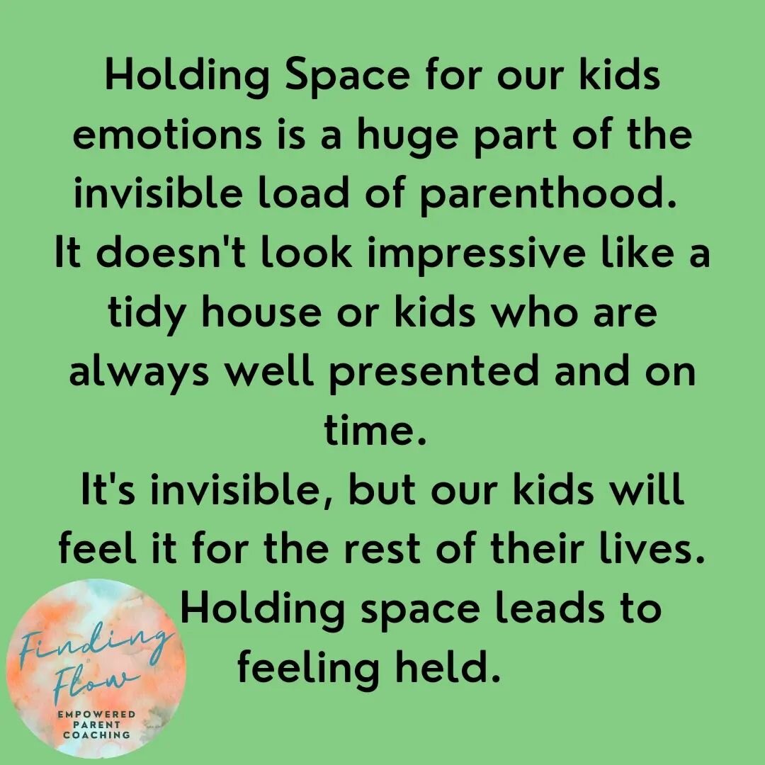 In order to hold space for my kids I have had to let some things go... my kids look kinda scruffy most of the time... because I only have so much energy and I've chosen to put that energy into emotional tending. This is such a huge part of the invisi