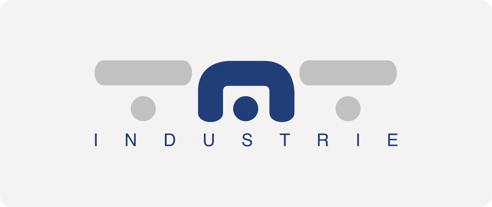 Logo TMT Industrie ajusté, pas redessiné — le texte se place à droite, centré ou dessous.
