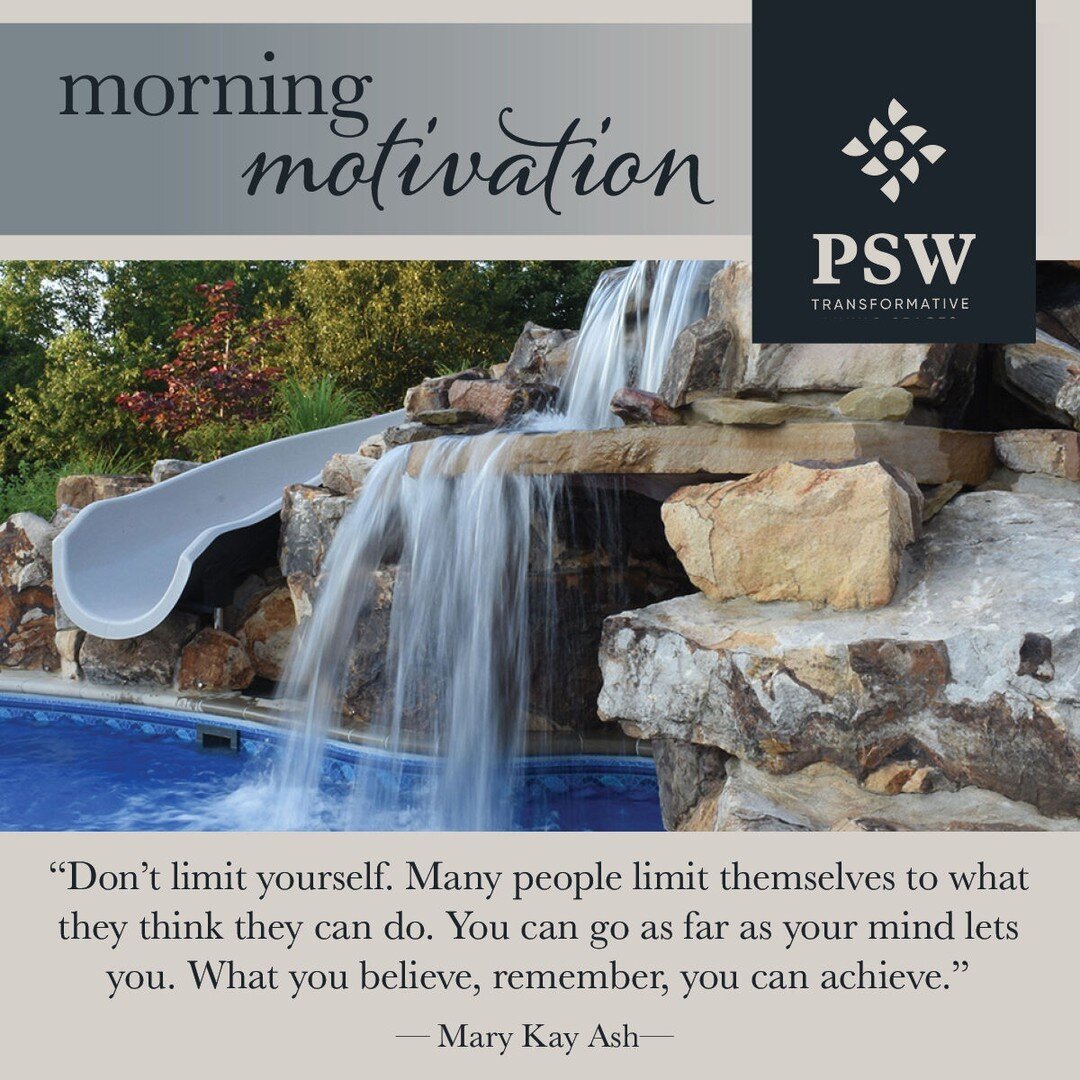 A little motivation for your Sunday morning... wishing you a great day ahead!

#MorningMotivation #PSWliving #Sunday