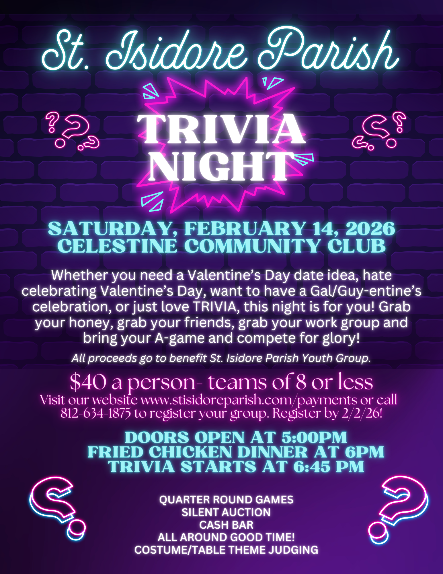 St. Isidore Trivia Night