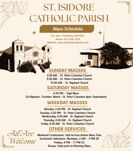 Weekly Mass Schedule