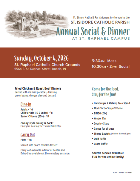 St. Isidore Fall Social