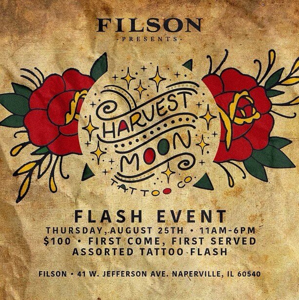 What an absolute honor to be doing our first out of shop event in the heart of downtown Naperville! Thanks so much to @filson1897 for the invite! Can&rsquo;t wait to make art and spread some creativity in our neighboring town!!