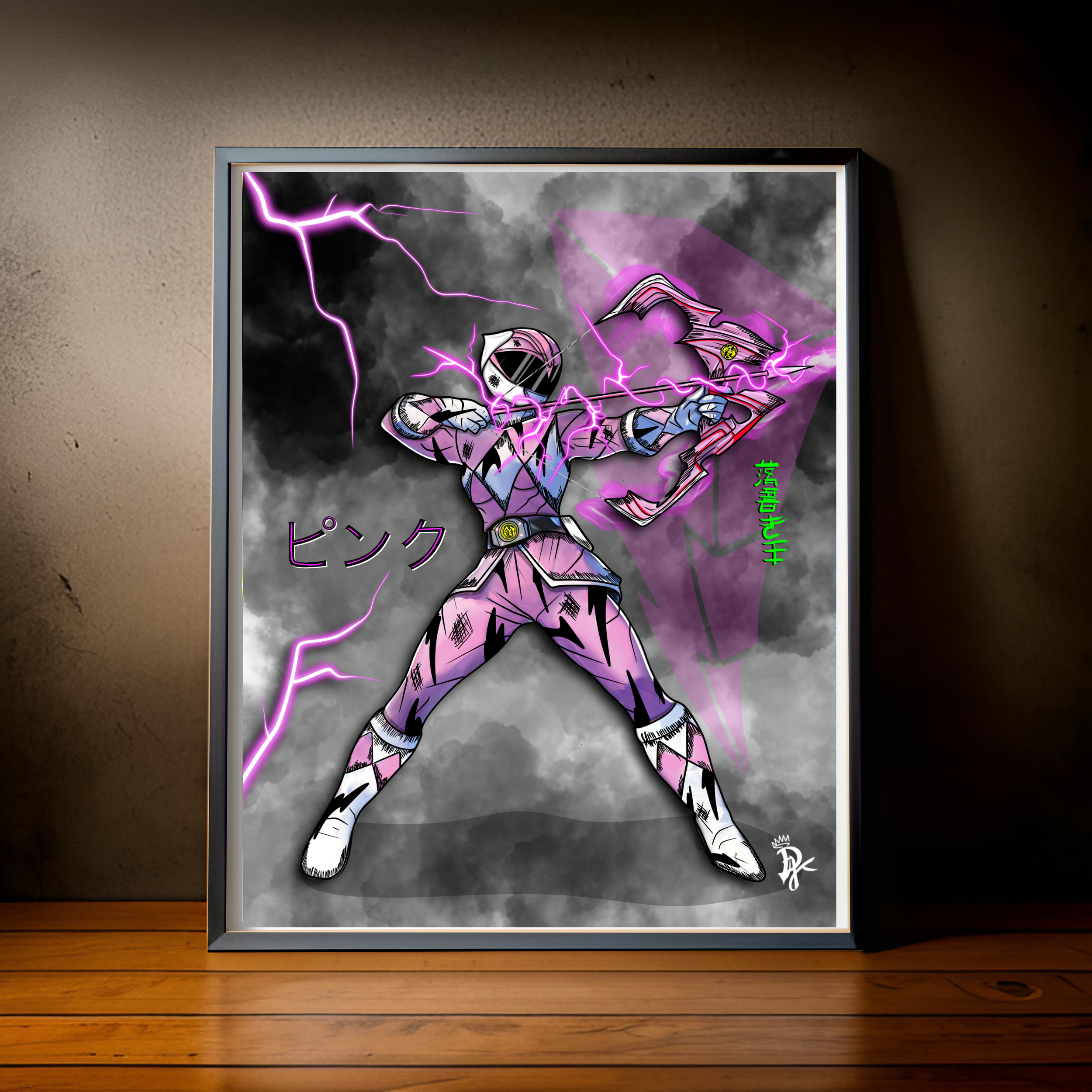 Pink Ranger Digital Art