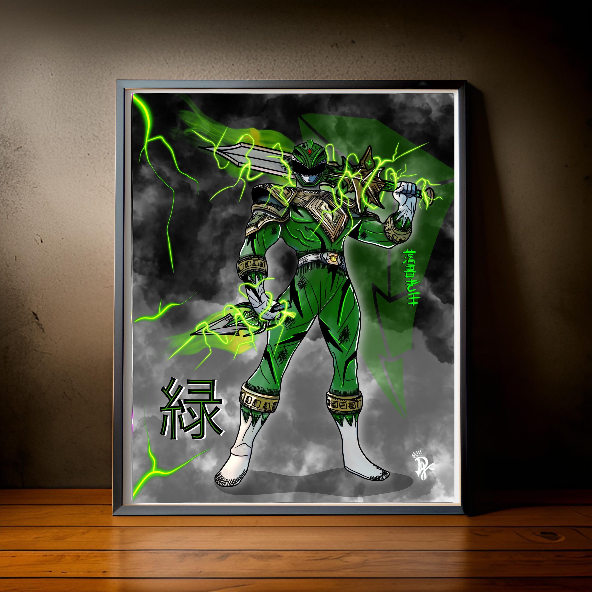 Green Power Ranger Digital Art