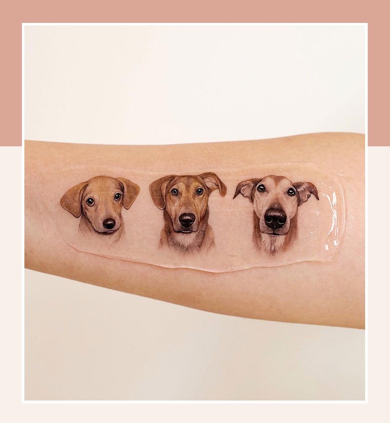 Buy Puppy Temporary Tattoo / Dog Tattoo Online in India - Etsy