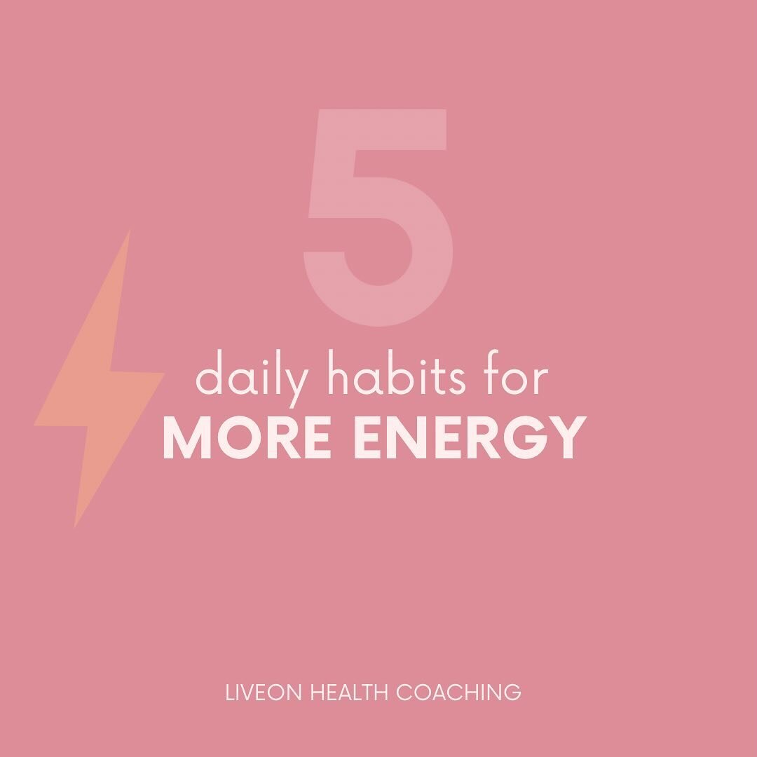 Low energy? Relying on caffeine to get through the day? Needing a nap every day? 

This is where I would start:
1 ⚡️A consistent bedtime is key. The body thrives off routine and consistency and sleep is the number one for good energy. Research shows 