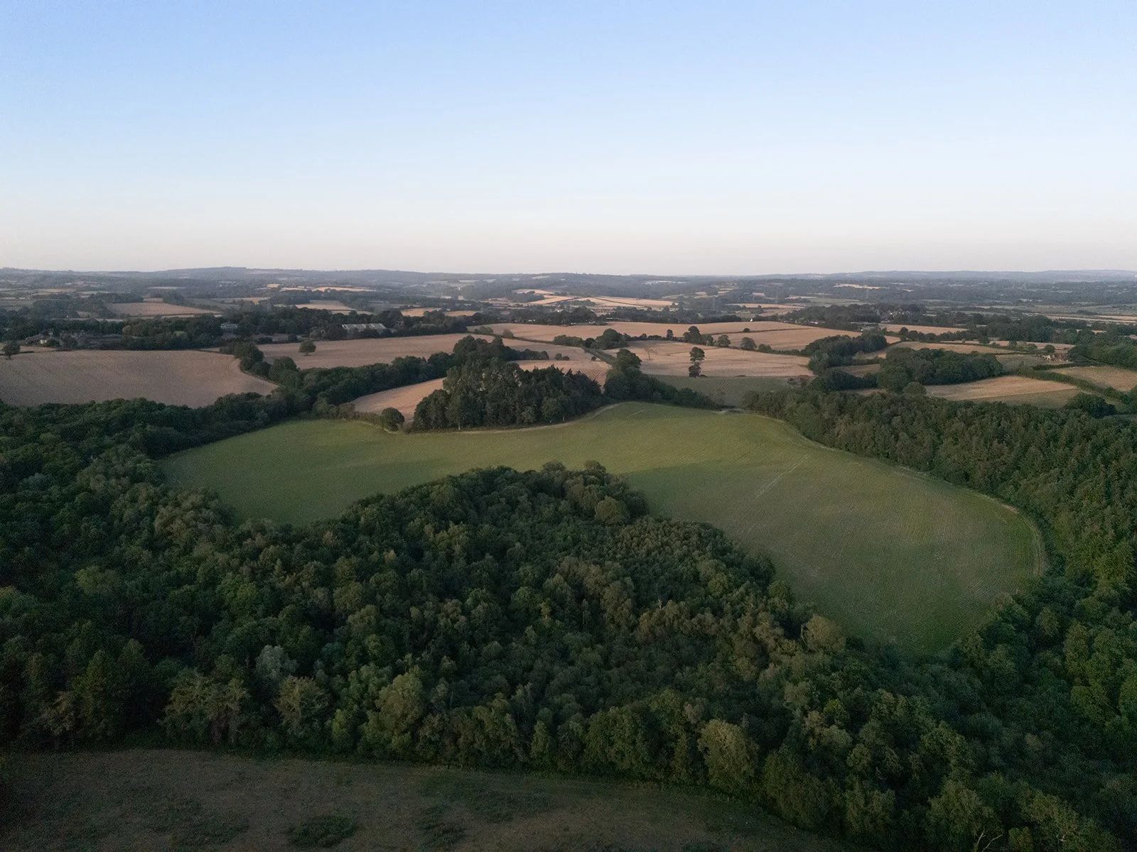 Drone shot of Herstmonceux Castle