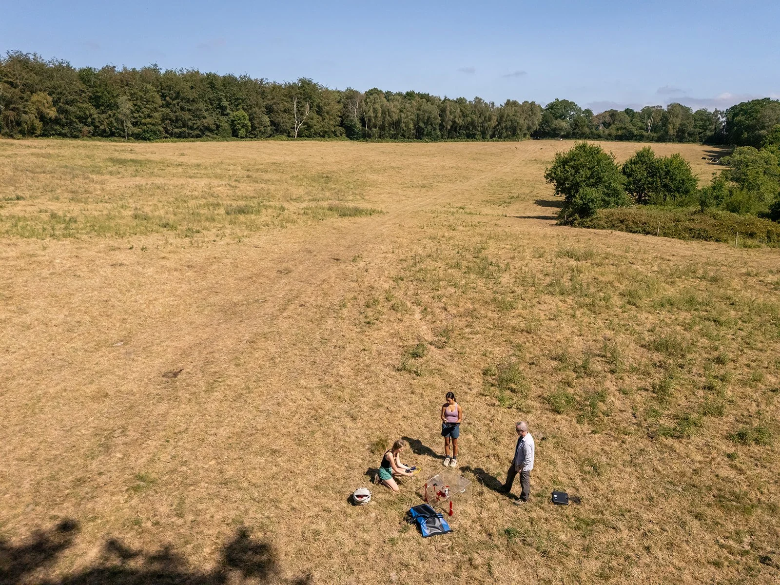 Students studying in Herstmonceux Estate