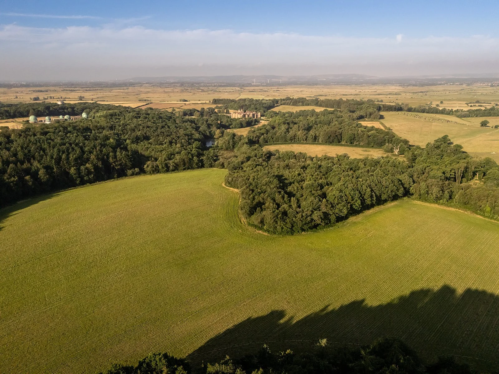 Drone shot of Herstmonceux estate