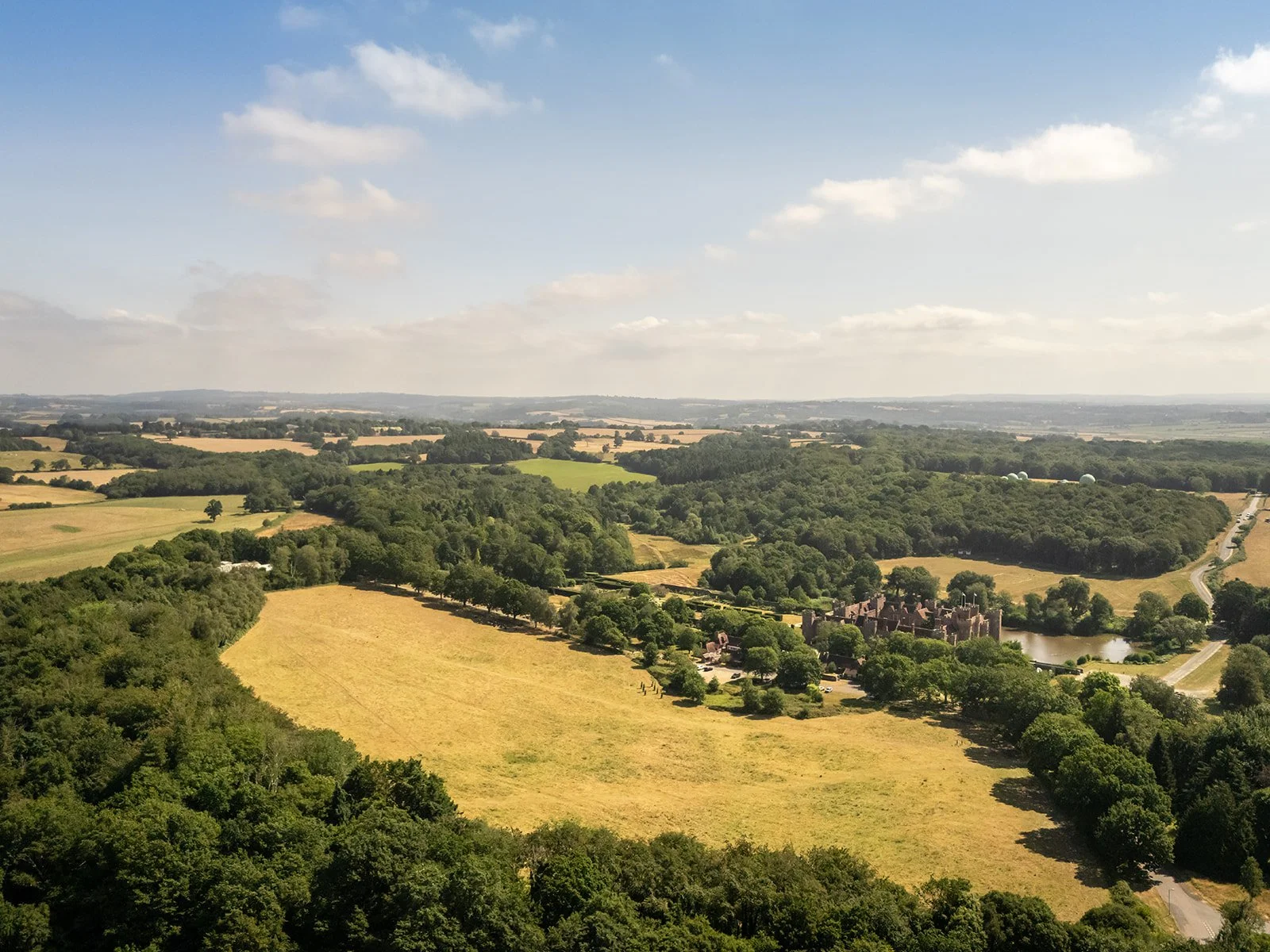 Hermonceux Castle drone show