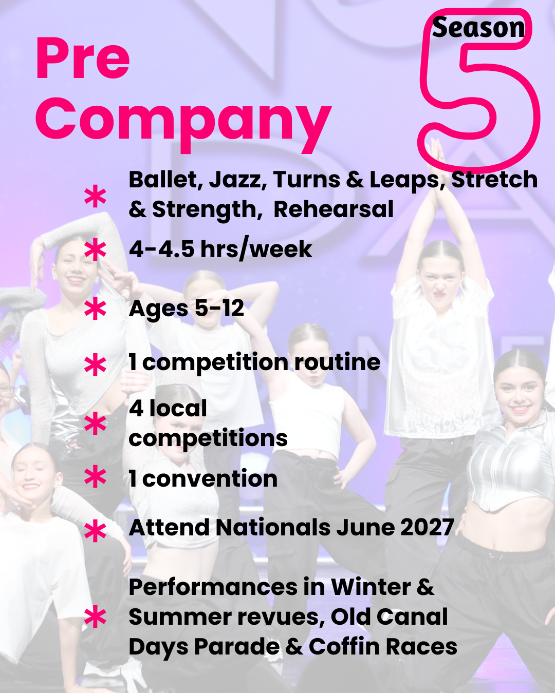 Pre-Company Season 5 information