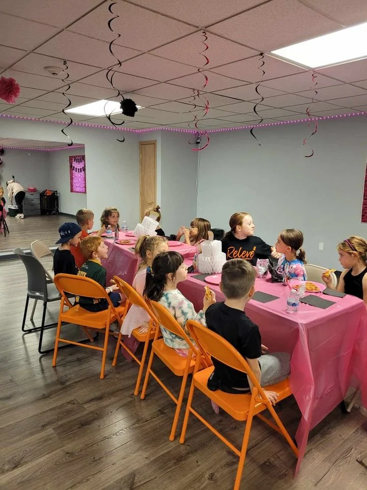 Birthday party celebration at Relevé Dance Company in Lockport